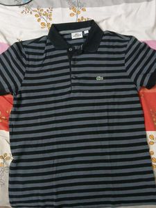 Striped Lacoste Polo Shirt