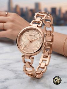 Rose Gold Fossil Watch