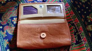 Coral Leather Wallet