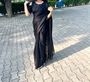 Black Georgette Saree