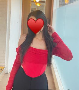 Savana Red Corset Style Long Sleeve Top