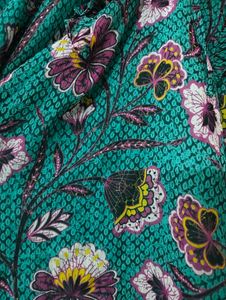 Floral Print Ruffled Blouse