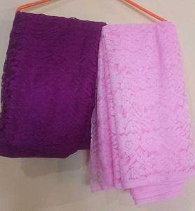 Vibrant Purple &amp; Pink Saree combo