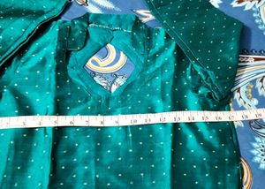 SEA GREEN SILK KURTA