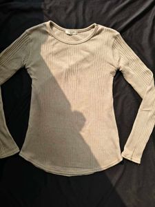 Ribbed Long Sleeve Top
