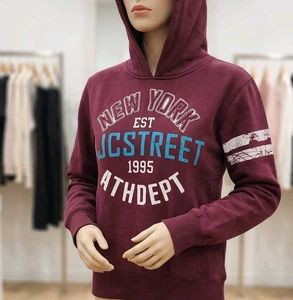 Maroon New York Graphic Hoodie