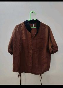 CUTE BROWN TOP✨