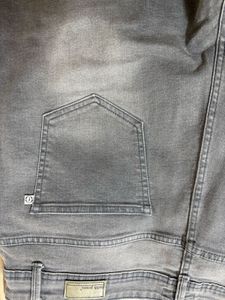 Distressed Grey Denim Jeans