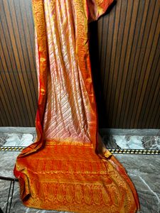 Elegant Golden Saree