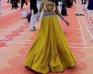 Navratri Special🌺Yellow Lehenga Choli Set