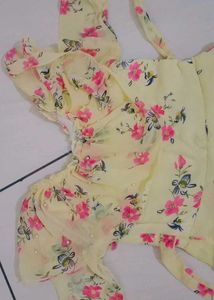 Floral Off-Shoulder Mini Dress