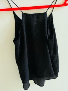 Stylish Black Spaghetti Strap Top