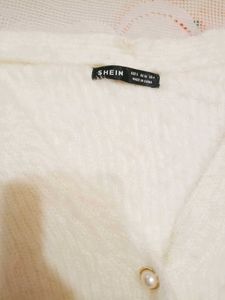 Fluffy WhiteCardigan super soft light w