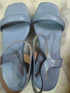 Stylish Grey Block Heels