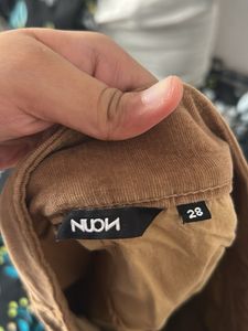 Brown Corduroy Mini Skirt