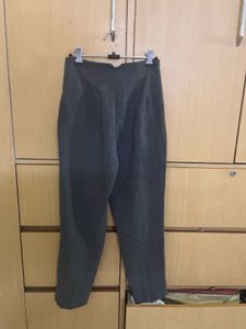 Zara High Waist Formal Trouser Dark Melange