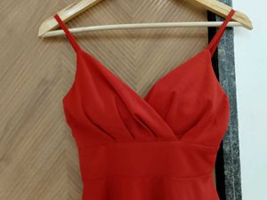 Stunning Red Spaghetti Strap Dress