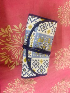 Boho Floral Print Travel Pouch