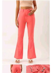 Forever-21 Bootcut Coral Pink Pants