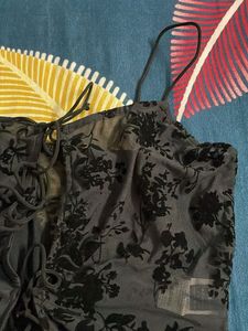Sheer Floral Tie-Front Top