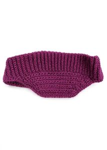 Handmade Purple Crochet Visor Hat