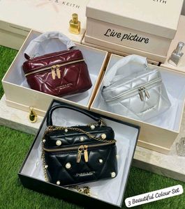 Charles &amp; Keith Quilted Vanity Bag WD BOX ( COPY)