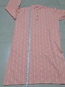 Men's Peach Kurta