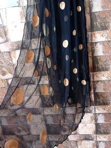 Z Black Moti Embroidered Duppata