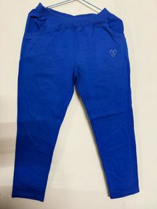 Blue Joggers with Heart Detail