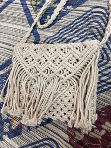 Macrame crossbody handmade bag