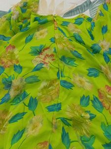 Bright Floral Print Dress