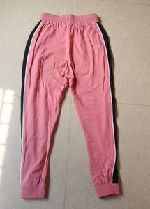 Stylish Pink &amp; Black Joggers – Comfy Everyday Wear