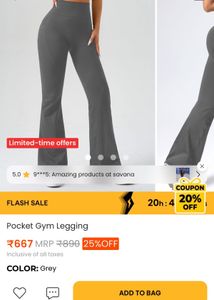 Women's Grey Flared Pants