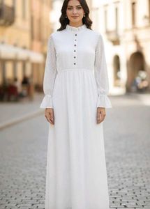 Chic White Polka Dot Dress