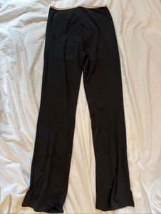 Black Bow Detail Crop Top and pant set