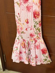 Pink Floral Maxi Dress