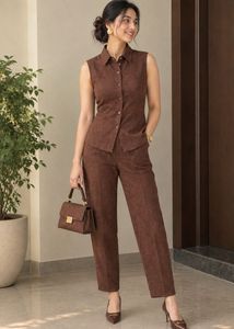 Elegant Brown Co-ord Set for Women