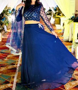 Stunning Royal Blue Lehenga Choli