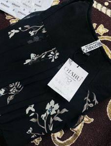 Black midi dress