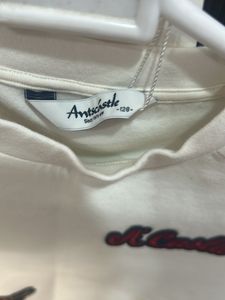 Cute White Floral Sweatshirt