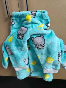 Adorable Bear Print Baby Hoodie