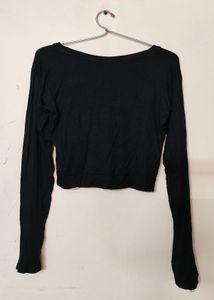 Black Long Sleeve Top