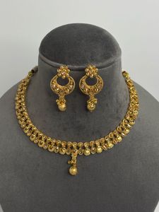 Exquisite Gold Necklace & Earring Set