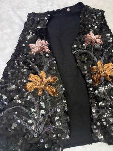 Sparkling Sequin Embellished Vest