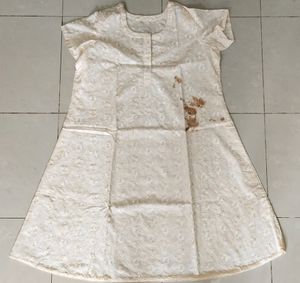Ladies Cotton Dress With Embroidery