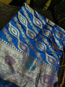 Beautiful Banarasi Work Purple Saree 💜