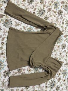 Ribbed Knit Long Sleeve Top