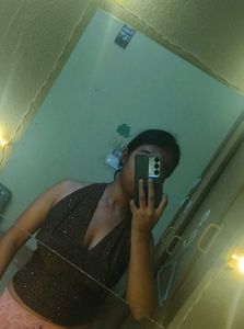 Sparkly Halter Neck Top