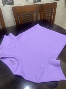 “Check Offer in Bio”- Lavender Tshirt