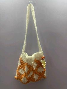 Handmade Crochet Granny Square Tote Bag